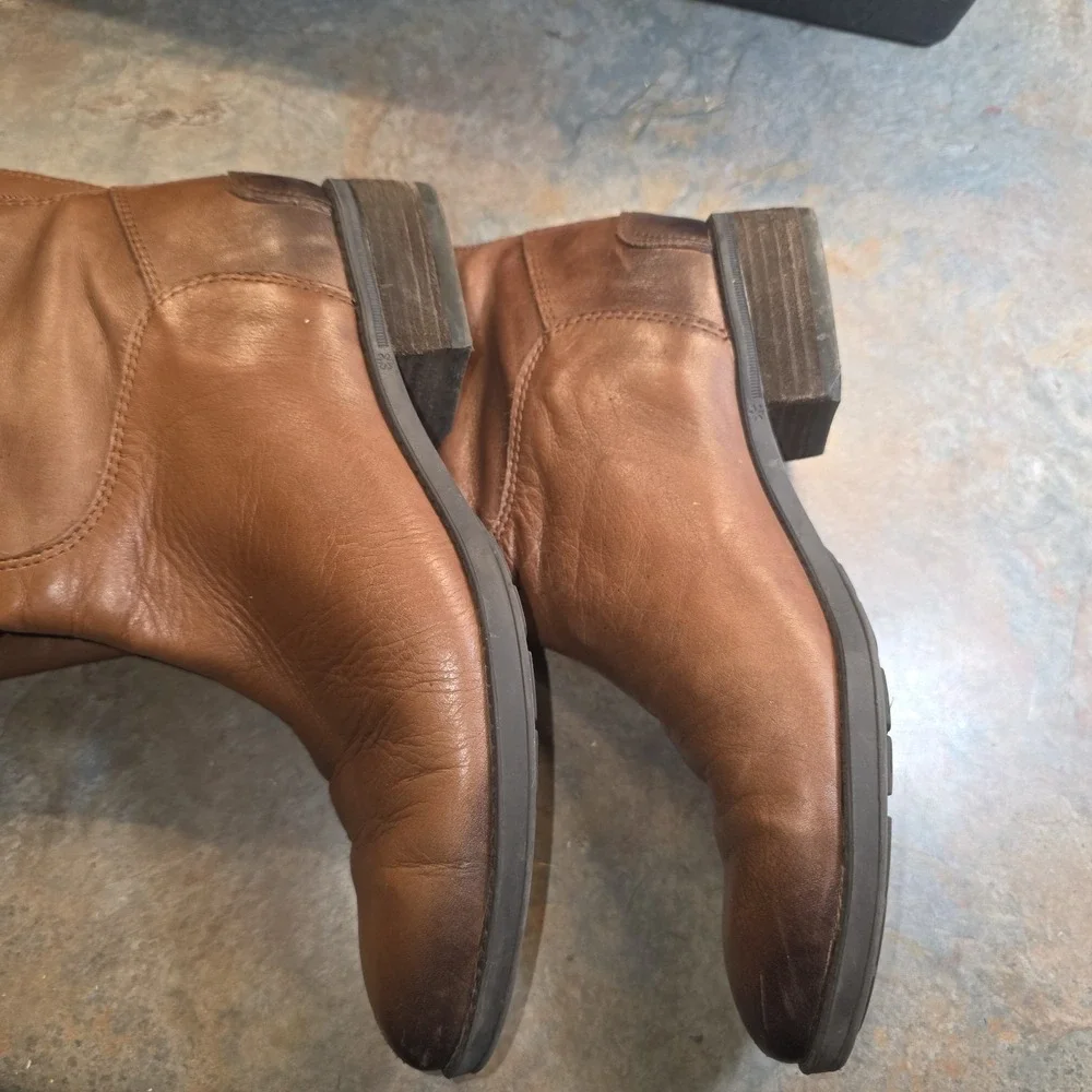 Sam Edelman Women's Penny 2 Knee-High Riding Boots BROWN SIZE 7 M
